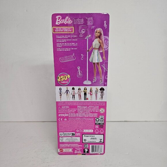 Barbie You Can Be Anything Doll Pop Star Doll Microphone Stand Accessories FXN98 - Picture 2 of 8